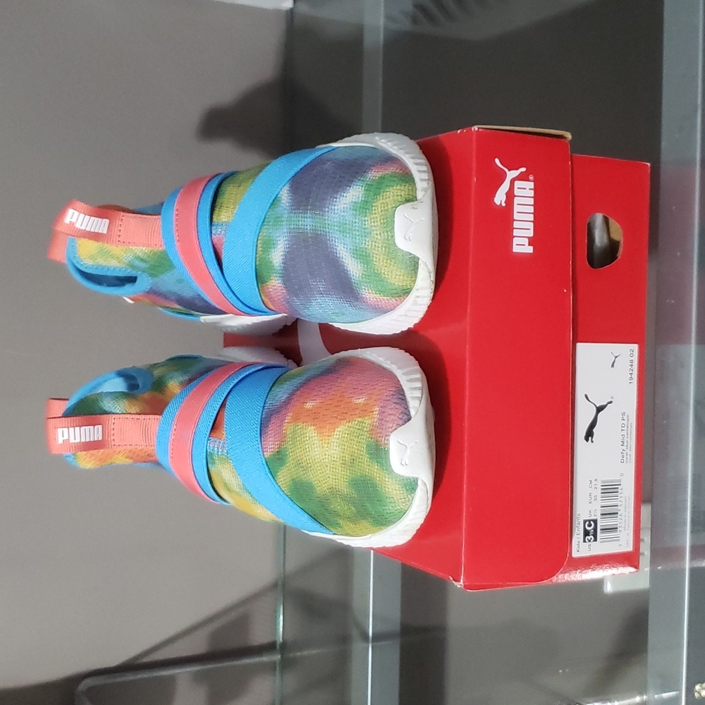 PUMA KIDS DEFY MID TD PS SNEAKERS..SIZE 3.5 C